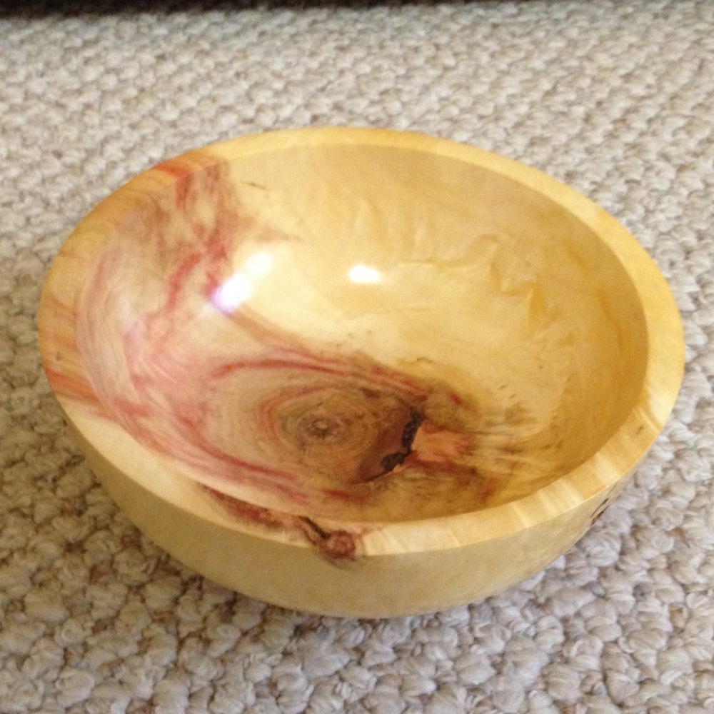 Woodturned Box Elder Bowl - New, No Tag